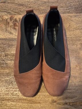 Studio Flexx Brown Suede Slip On Shoes